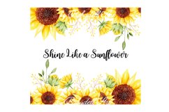 Shine Like a Sunflower 20 OZ Tumbler Sublimation Design PNG Product Image 2