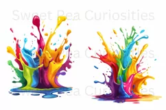 Splatter Paint, Clipart, Ephemera, PNG, Junk journal, Art Product Image 2