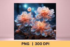 3d Flower Sublimation Tumbler, Tumbler Png Designs Product Image 2