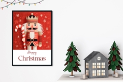 Christmas Nutcracker Greeting Card, Christmas Wall Art Product Image 2