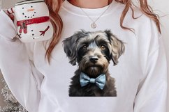 Blue Christmas Watercolor Clipart, Blue Christmas Sublimatio Product Image 2