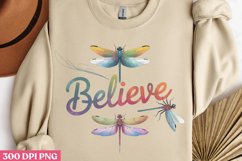 Believe PNG, Dragonfly Sublimation PNG Product Image 2