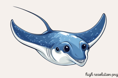 Summer Sea Animals Clipart Bundle PNG Product Image 2