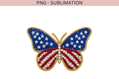 USA butterfly png design for T-shirts Product Image 2