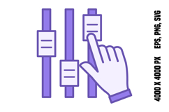 Colored Adjust Icon Product Image 1