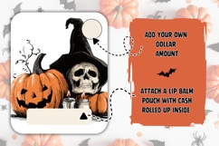 Spooky Halloween Skull Money Card, Halloween Gift Card Product Image 2