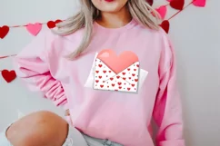 Sweet Pugs Valentine Clipart, Valentines PNG Product Image 2