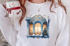 Christmas Window Sublimation Clipart, Christmas Window Product Image 2