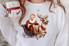 Christmas Sleigh Sublimation Clipart, Christmas PNG Product Image 2