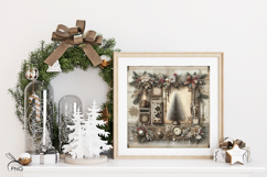 Christmas digital paper, background clipart Product Image 2