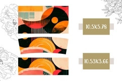 Retro Tumbler, Retro Circles 40 Oz Tumbler Sublimation Product Image 2