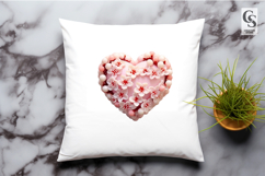 Blossom Floral Heart Ornament Clipart Sublimation PNG Product Image 2