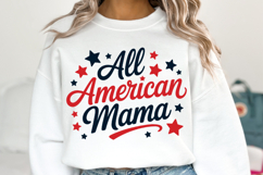 All American Mama Svg | 4th of july Svg | Shirt Svg Product Image 1