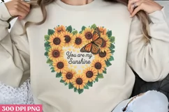 You Are My Sunshine PNG, Sunflower Quote Collection Clipart Product Image 3