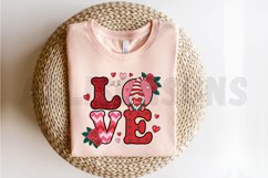 Love Sublimation PNG Design, Cute Gnome Sublimation PNG Product Image 2