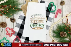 I just want to bake stuff and watch Christmas movies SVG, Ch Product Image 3
