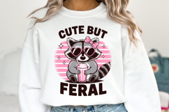 Cute But Feral Svg | Svg Files for Cricut | Shirt Svg Product Image 2