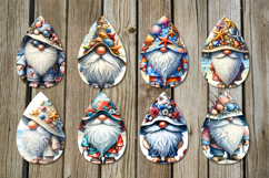 Gnome BeachLife | 8 Teardrop earring Sublimation designs Product Image 2