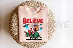 Funny Christmas PNG, Believe PNG, Sublimation PNG Product Image 2