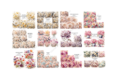 Flowers Mega Clipart Bundle, Floral Clipart, Huge Bundle Product Image 2