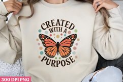 Created with a Purpose PNG, Retro Positive Sublimation PNG Product Image 1