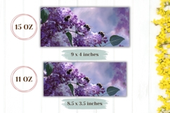 Lilac Mug Design, Summer Mug Template, Bee Mug Wrap Product Image 2