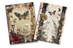Butterfly Gothic Junk Journal Pages Product Image 2