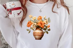 Christmas Antique Vases Clipart, Christmas Clipart Product Image 2