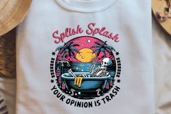 Retro Sarcastic Skeleton Sublimation Design Product Image 2