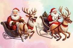 Christmas Sleigh Sublimation Clipart, Christmas Bundle Product Image 3