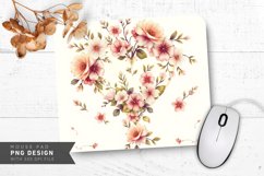 Vintage Pastel Heart Banner Mouse Pad PNG Design Product Image 1
