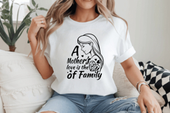 A mothers love is the heart of a family Family Quotes SVG Product Image 2