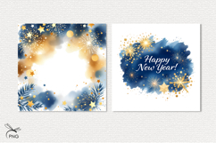New Year digital paper, background clipart Product Image 2