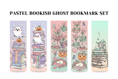 Pastel Bookish Ghost Bookmark Set,Cute Cottagecore Fantasy Product Image 2