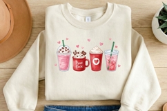 Valentine Coffee PNG, Cute Coffee Drinks Clipart, True Love Product Image 2