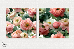 Watercolor floral digital paper, seamless pattern Product Image 2