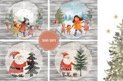 Santa Claus Wind Spinner, Christmas Tree Wind Spinner PNG Product Image 2
