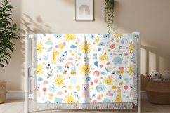Aesthetic woven blanket mockup Product Image 3