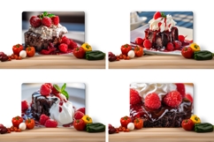Raspberry Cutting Board, Cake Cutting Board, Brownie PNG Product Image 2
