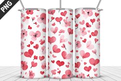 Lovely Hearts Tumbler Design | Valentine&#039;s Day Tumbler Wrap Product Image 3