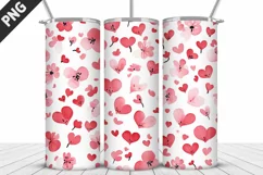 Lovely Hearts Tumbler Design | Valentine's Day Tumbler Wrap Product Image 3