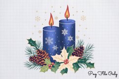 Luxury Blue And Gold Christmas Clipart PNG Product Image 1