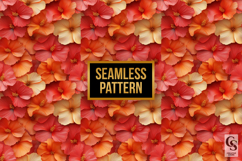 Red Hibiscus Floral Digital Paper Product Image 2