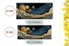 Night Sky Mug Wrap Design, Cosmic Mug Sublimation, Stars Mug Product Image 2