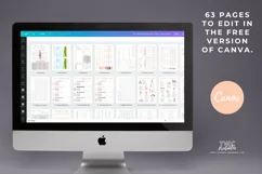 Health & Fitness Planner Canva Templates | 63 Pages | FEMME Product Image 2