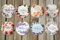 Mother&#039;s day flowers | Car coaster &amp; key chain sublimation Product Image 2