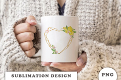 Watercolor Lemons Gold Frame png Product Image 2