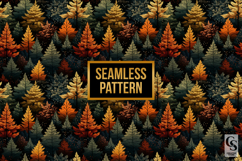 Dark Autumn Forest Digital Paper Product Image 2