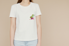 Floral Bunny Face Embroidery Designs Product Image 2