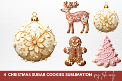Christmas Sugar Cookie Clipart Sublimation Product Image 1